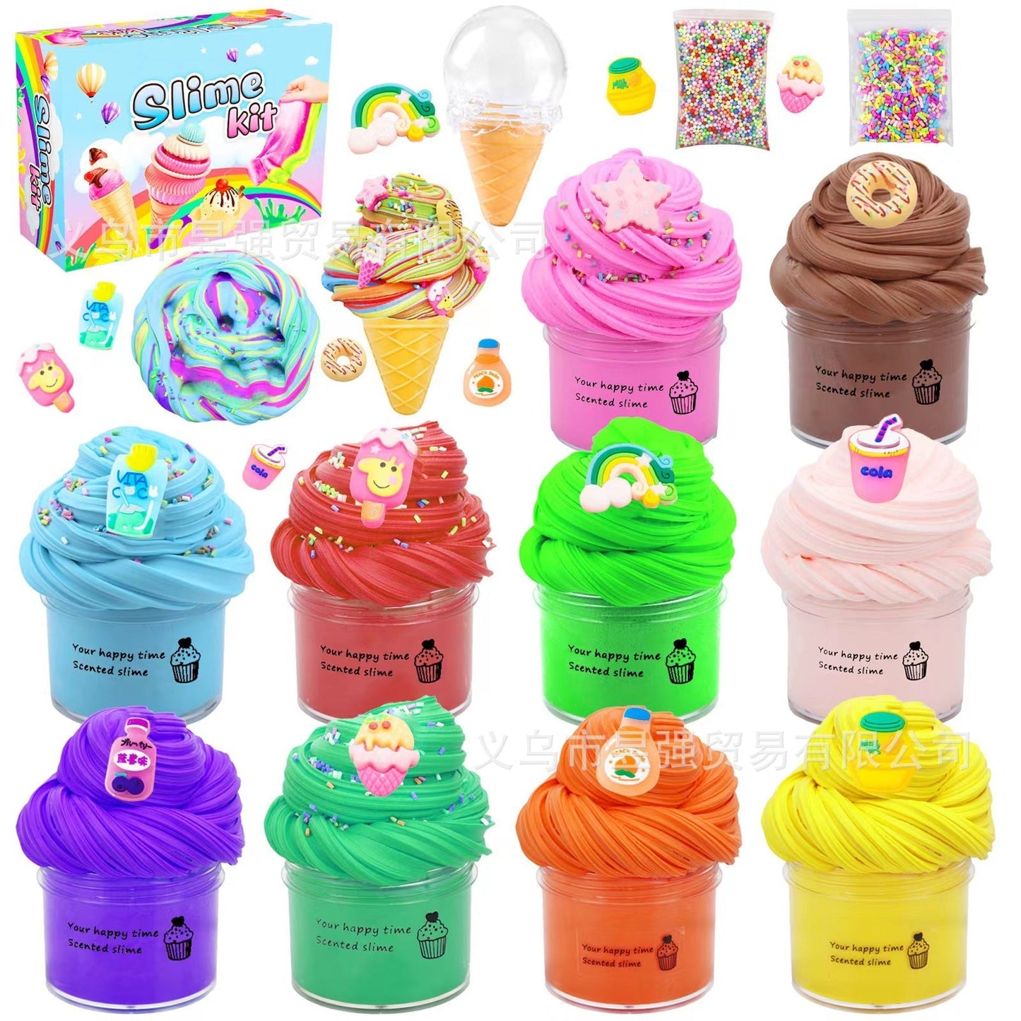 Super Clay Slime DIY Soft & Squishy Clay Scented Slime Sensory Clay
