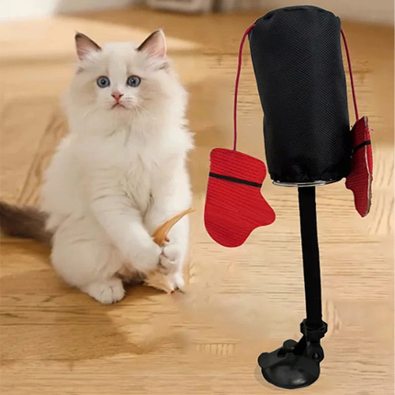 Interactive punching bag toy for cat