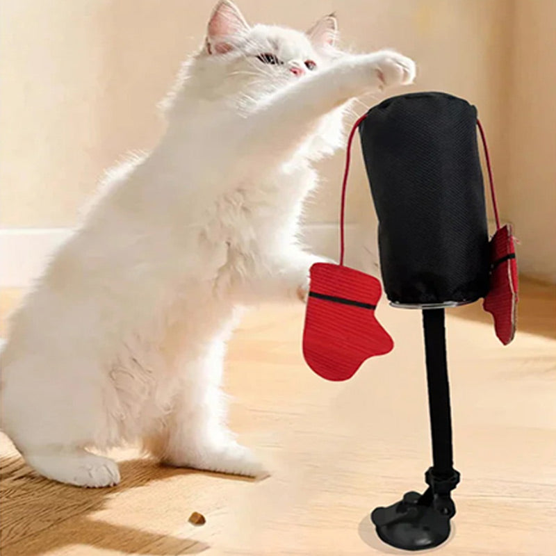 Interactive punching bag toy for cat