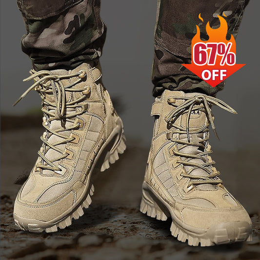 【💫2025 New products】Men's Waterproof Outdoor Puncture Resistant Combat Boots (Upgraded Durability)