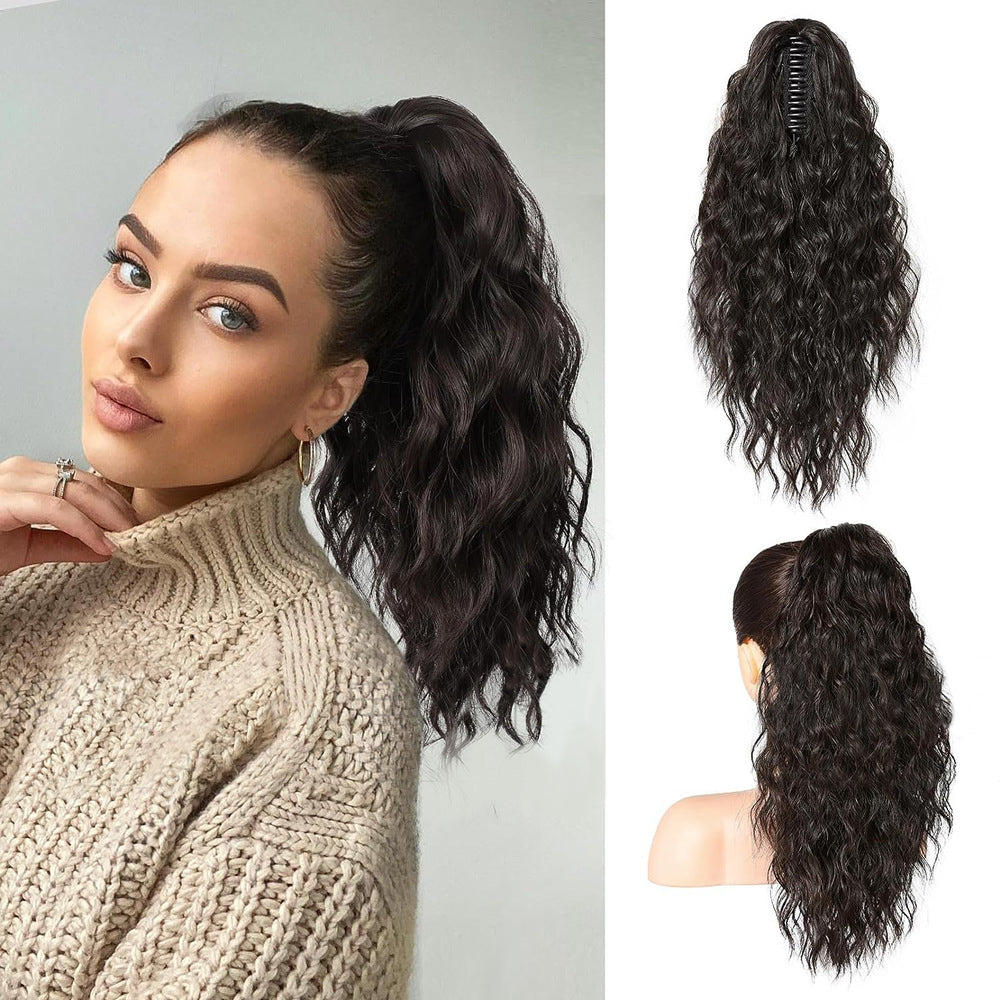 ⏰Last Day Hot Sale!!⌛💜Curly Wavy Frizzy Hair Extension with Ponytail🔥