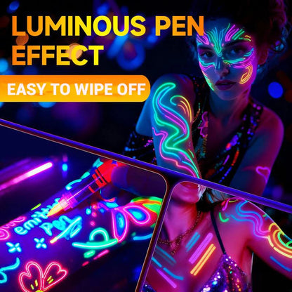 📢HOT SALE !!!⚡50K+ SOLD!✨UV Glow Face and Body Paint Markers Set