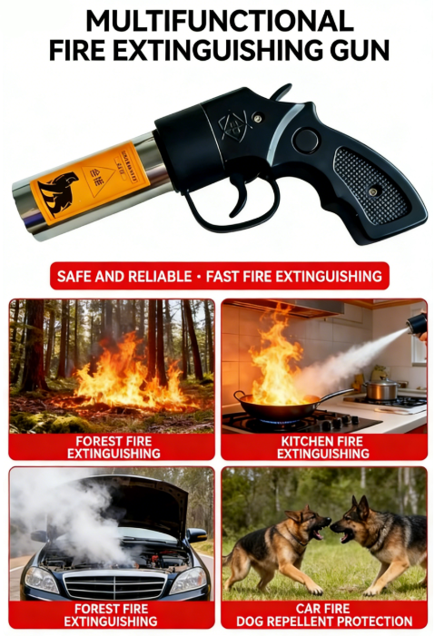 Portable Dry Powder Fire Extinguisher - Essential Outdoor Safety Equipment