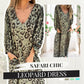 🔥Mother's Day promotion - Safari Chic Leopard Dress