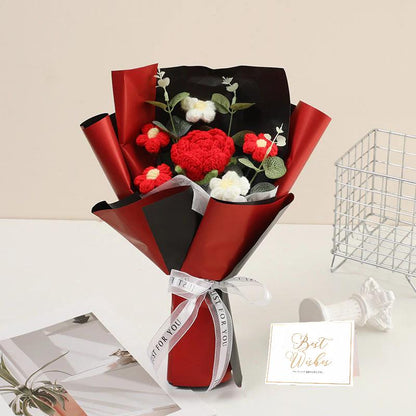 Mother's Day Special Offer!❤️Handmade Crochet Flower Bouquet - Forever Blooms That Never Wilt