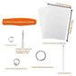 DIY Shrinky Dinks Keychain Craft Kit - 12 Sheets & 160 Accessories for Kids