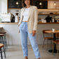🌸LAST DAY SPECIAL PRICE: ￡15.99!!🌸Women's  Elastic Waist Cotton Linen Casual Pants