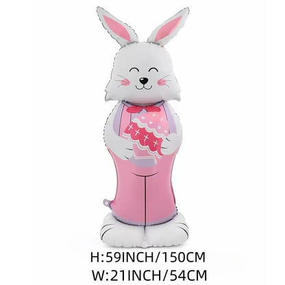 🎁Easter Early Bird Sale🐰Giant 3D Standing Bunny Balloon Self-Supporting Festive Cheer