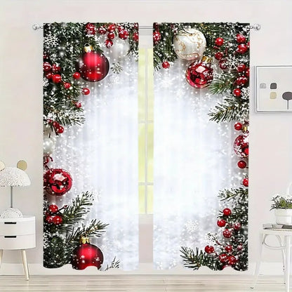 🎅CHRISTMAS SEASON SPECIAL PRICE !!🎁Christmas Themed Curtains