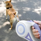 Retractable Dog Lead with Safety Light | Escape-Proof Brake Lock & 360° Visibility | Ideal for Evening Walks in Rainy Weather