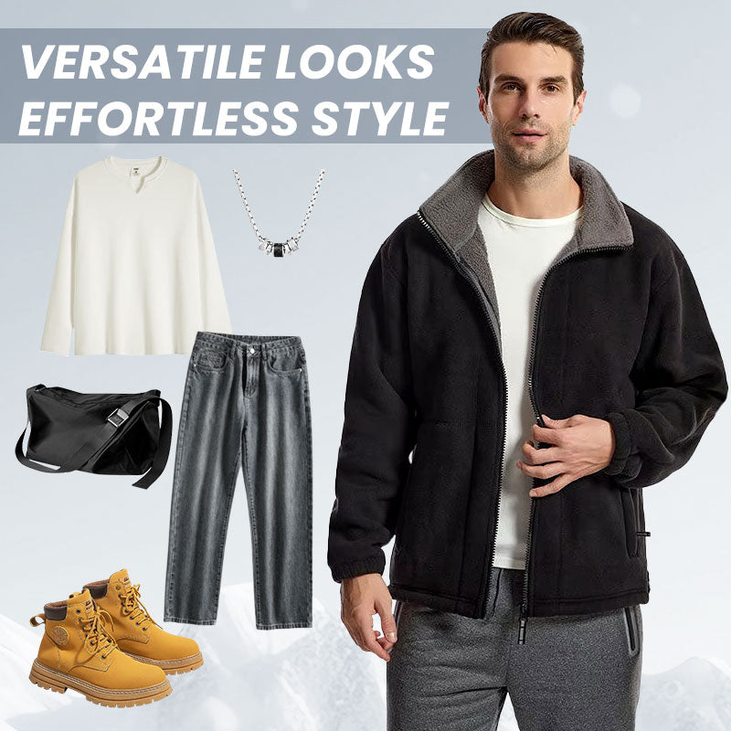 🔥 On Pre-Fall Advance Sale 🔥 - Men's Reversible Fleece Jacket