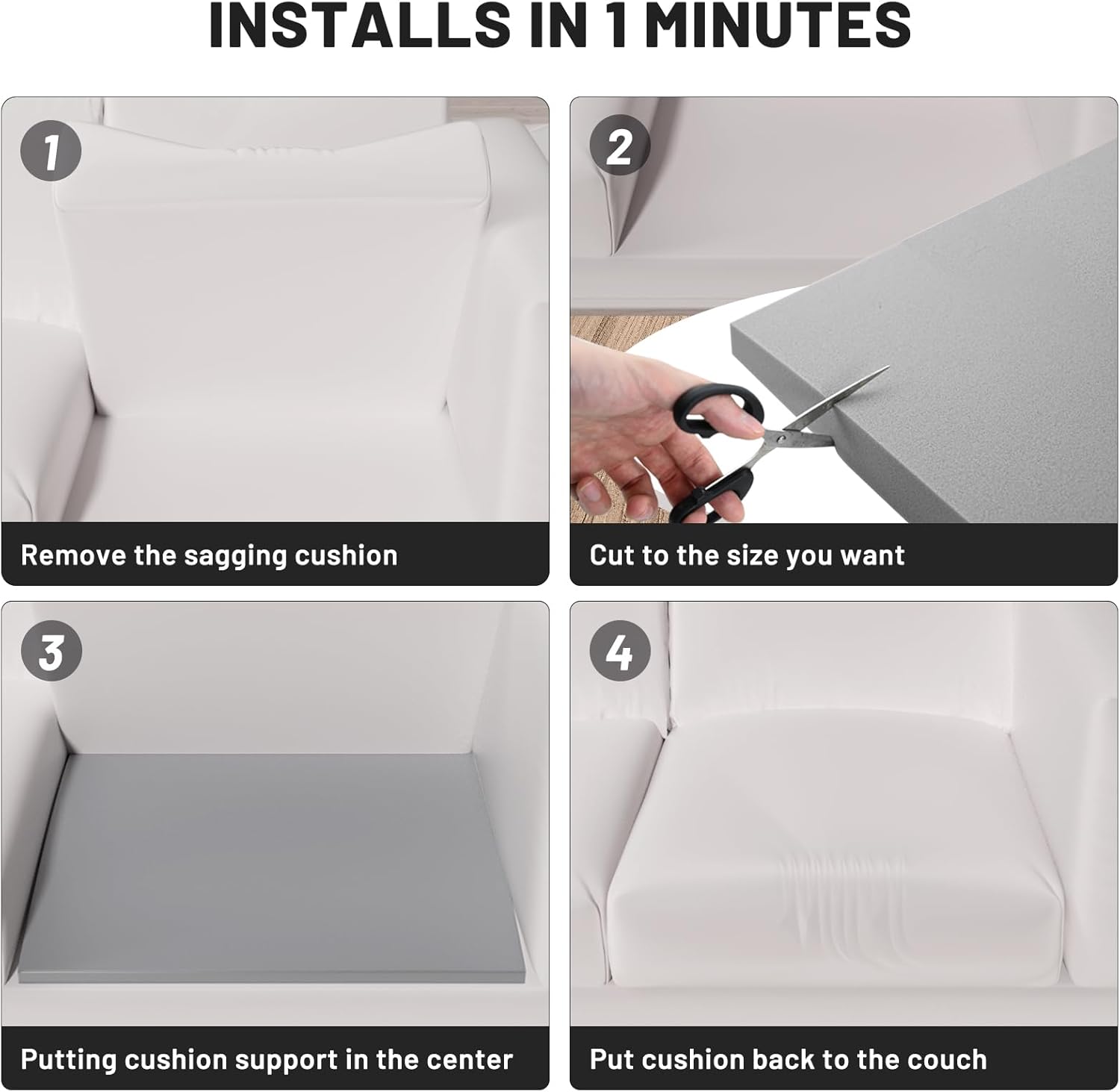 ⏰LAST DAY SPECIAL PRICE⚡🛋️Couch Cushion Support For Sagging Seat