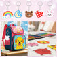 DIY Shrinky Dinks Keychain Craft Kit - 12 Sheets & 160 Accessories for Kids