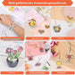 DIY Shrinky Dinks Keychain Craft Kit - 12 Sheets & 160 Accessories for Kids