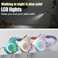 Retractable Dog Lead with Safety Light | Escape-Proof Brake Lock & 360° Visibility | Ideal for Evening Walks in Rainy Weather