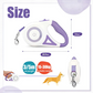Retractable Dog Lead with Safety Light | Escape-Proof Brake Lock & 360° Visibility | Ideal for Evening Walks in Rainy Weather