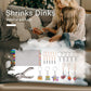 DIY Shrinky Dinks Keychain Craft Kit - 12 Sheets & 160 Accessories for Kids