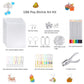 DIY Shrinky Dinks Keychain Craft Kit - 12 Sheets & 160 Accessories for Kids