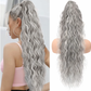 🩷Curly Wavy Frizzy Hair Extension with Ponytail