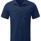 Men's Double Pocket Cotton Linen Short Sleeve  Casual Vacation Shirts