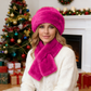 🎅CHRISTMAS SALE 50% OFF!🔥Fluffy Fur Bucket Hat Warm Winter Hat + Free Matching Scarf ⏰