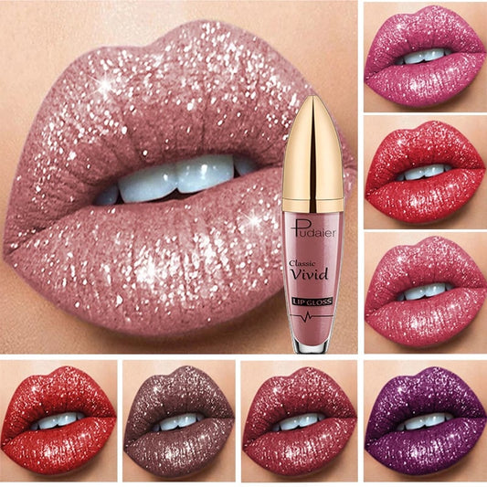 🔥New Year Sale 73% OFF - Diamond Lip Gloss Matte To Glitter Liquid Lipstick