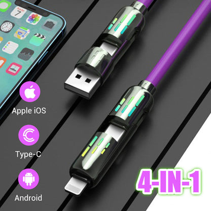 🎁 240W⚡4-in-1 High-Speed Transfer Fast Charging Cable