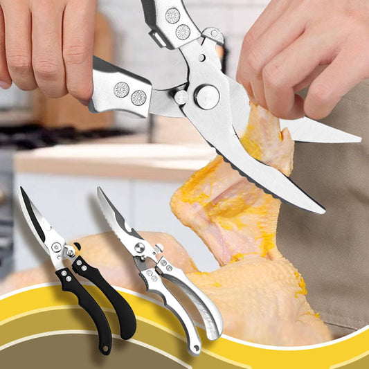 Safe Multi-Functional Stainless Steel Kitchen Scissors