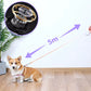 Retractable Dog Lead with Safety Light | Escape-Proof Brake Lock & 360° Visibility | Ideal for Evening Walks in Rainy Weather