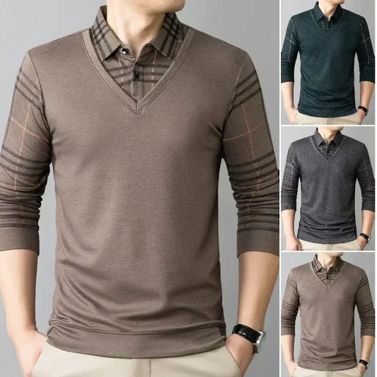 🔥New product launch, loss-making promotion📣 Men's Lapel Faux  Warm Top