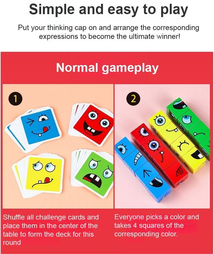 💖Christmas Sale 50% OFF🎁5D Puzzle Educational Faces Changing Family Game🧩