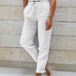 🌸LAST DAY SPECIAL PRICE: ￡15.99!!🌸Women's  Elastic Waist Cotton Linen Casual Pants
