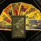 🔮50% OFF NOW! ✨ Witchy Cauldron Tarot Card Set – Rose Gold Accents, Complete Guide Book & Velvet Pouch 🎴📖