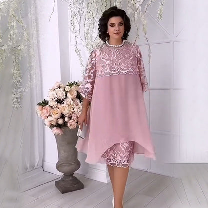 💗Limited Time Half Price Offer💗Sheer Breeze Layered Lace Dress（The more you buy, the higher the discount）