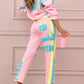 ✨Limited Sale 50% OFF✨Women's Colorful Print Two-Piece Sweatshirt and Jogger Set（The more you buy, the higher the discount）