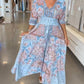 🔥💕 Mother's Day Promotions- 50% OFF🥰 Women’s Elegant Floral Drawstring Long Dress