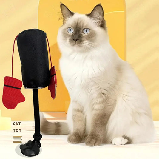 Interactive punching bag toy for cat