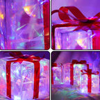 🎁Limited-Time 50% Off🎄Glowing Christmas Gift Box Decorations