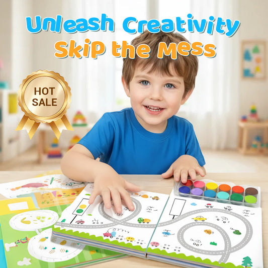 💥Christmas Sale 50% OFF🖍️Finger Painting Book & Paint Set for Kids