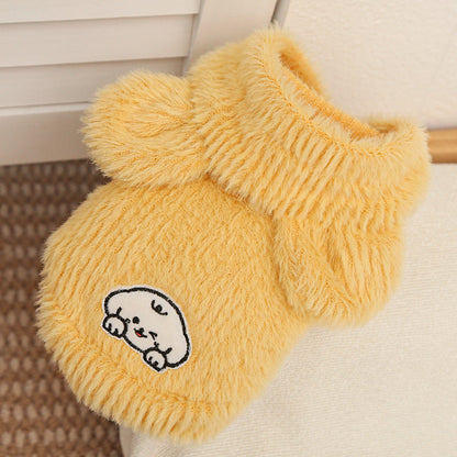 🎁Christmas Sale 49% OFF🎅Pet Plush Hooded Vest for Autumn & Winter