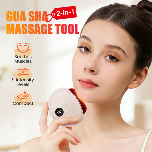 🏆50K+ SOLD!🎉2-in-1 Gua Sha facial and body massager