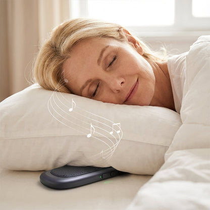 🌙【Bluetooth Bone Conduction Pillow】— Music flows directly into your dreams, leaving your ears completely unburdened. 💤🎧
