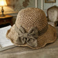 💝Mother's Day Mega Sale：Only ￡9.99!👒🌞Elegant Woven Straw Sun Hat with Bow