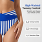 🔥Limited stock available 64% OFF🔥Two-Piece Color Block & Stripe Bikini Swimsuit