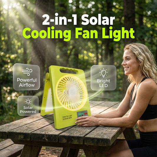 🌬️ 2-in-1 Solar Fan & Lantern – Portable Power Bank, Foldable. 50% OFF + Free Shipping! Get Yours!