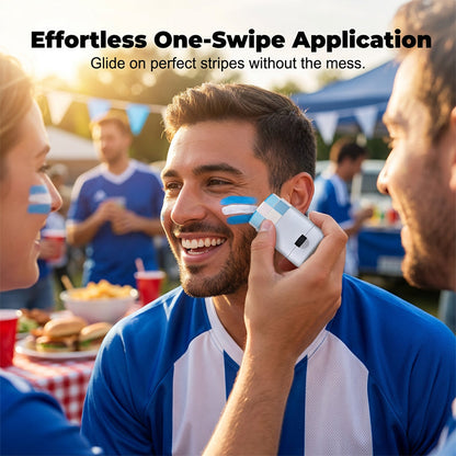 🔥 Trending Now: 30K+ Sold!🎨⚽ 3-Stripe Face Paint Stick – Mess-Free & Skin-Safe, Easy On & Off, Perfect for Match Days & Fan Parties 🏉