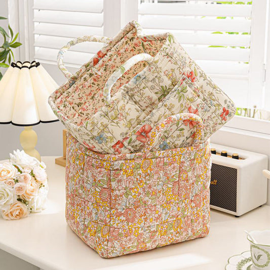 🔥Limited stock available 80% OFF🔥Portable Floral Fabric Storage Basket