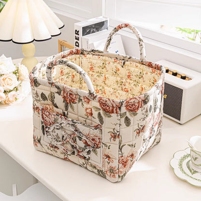 🔥Limited stock available 80% OFF🔥Portable Floral Fabric Storage Basket